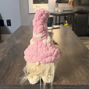 Pink and Cream Gnome Plush Decor